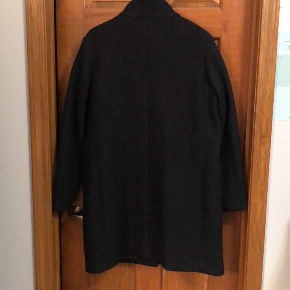 Old Navy fall/winter black 3/4 coat with funnel neck and covered zipper - Picture 16 of 16